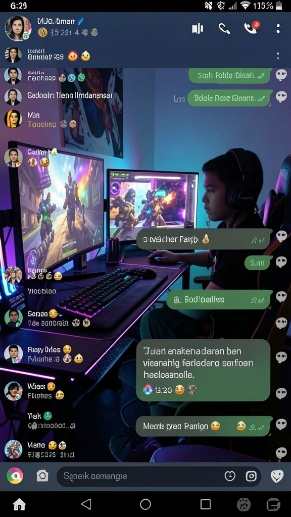 Tangkapan layar menunjukkan lingkungan petualangan yang indah.