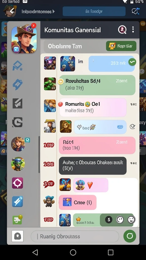 Screenshot menampilkan antarmuka permainan yang menarik.