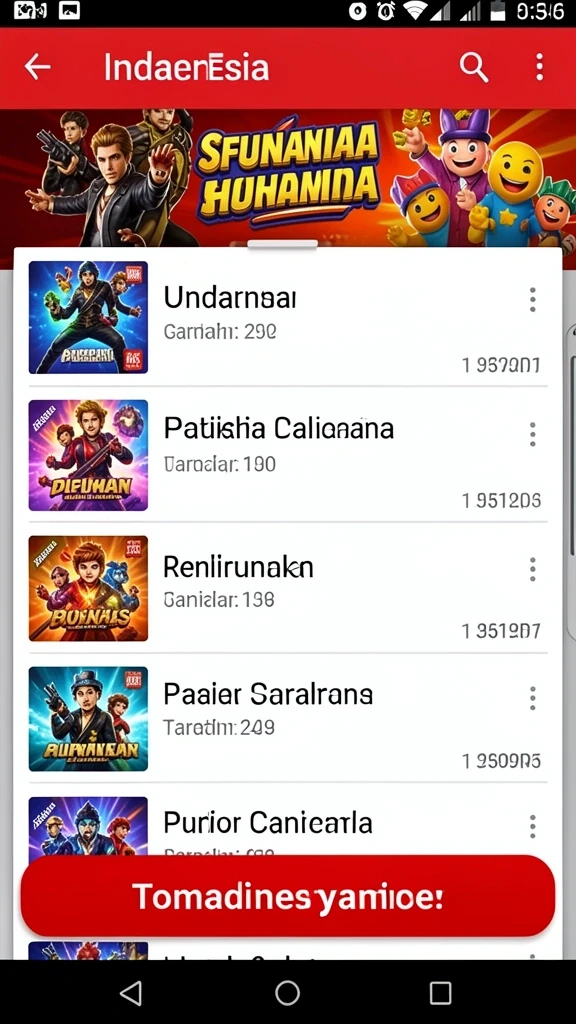 Tampilan karakter utama yang atraktif.
