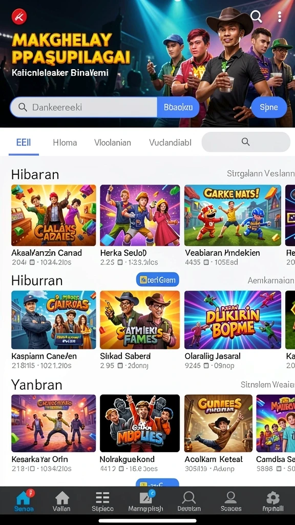 Tampilan grafis DEWANUSA yang menakjubkan.
