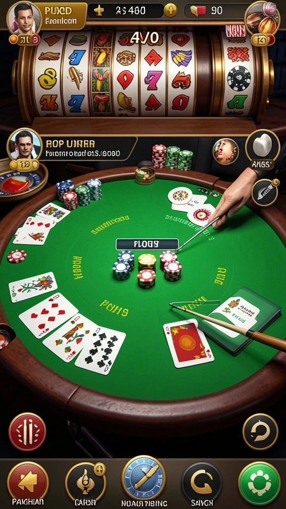 Menampilkan item power-up yang menarik.