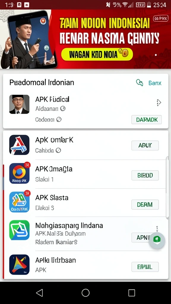 Tampilan grafis yang menarik dan penuh warna.