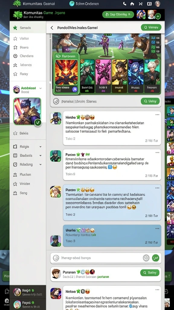 Tampilan antarmuka aplikasi yang menawan dan modern.
