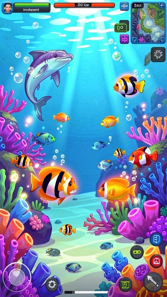 Cuplikan aksi seru di dalam game dengan karakter bertarung.