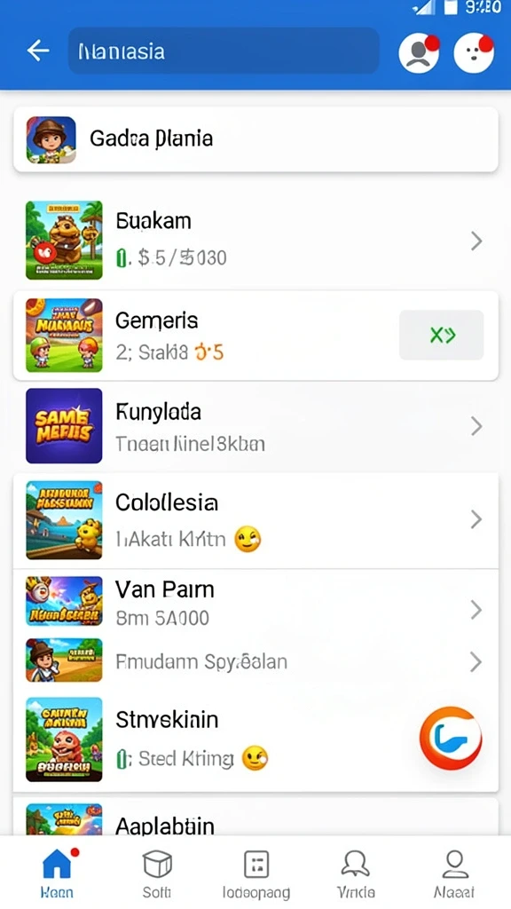 Tampilan antarmuka utama JUTA7 yang menarik dan mudah dipahami.