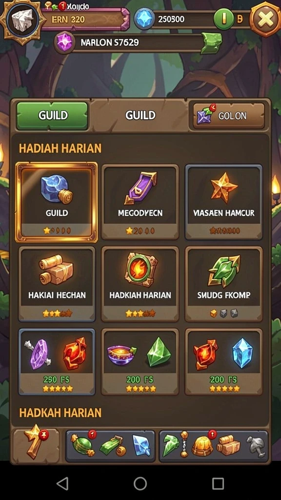 Level tantangan yang menantang dan seru.