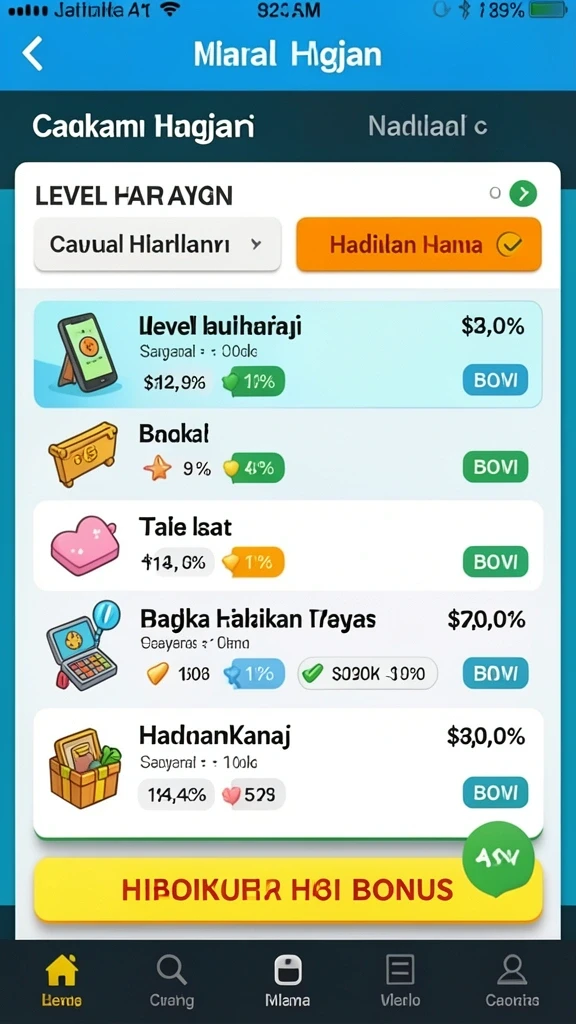 Bonus menarik yang membuat permainan semakin seru.