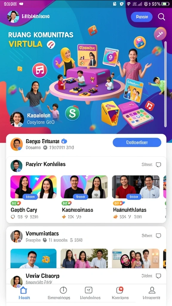 Tangkapan layar menunjukkan tampilan utama LUCKYRP yang menarik.