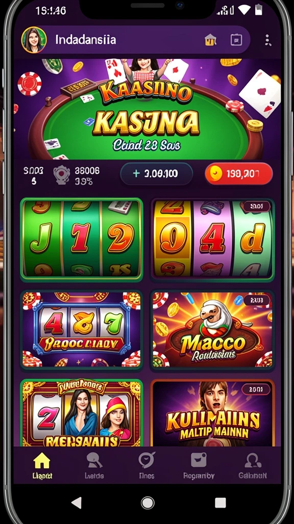 Tampilan awal aplikasi OLX888 yang menarik.