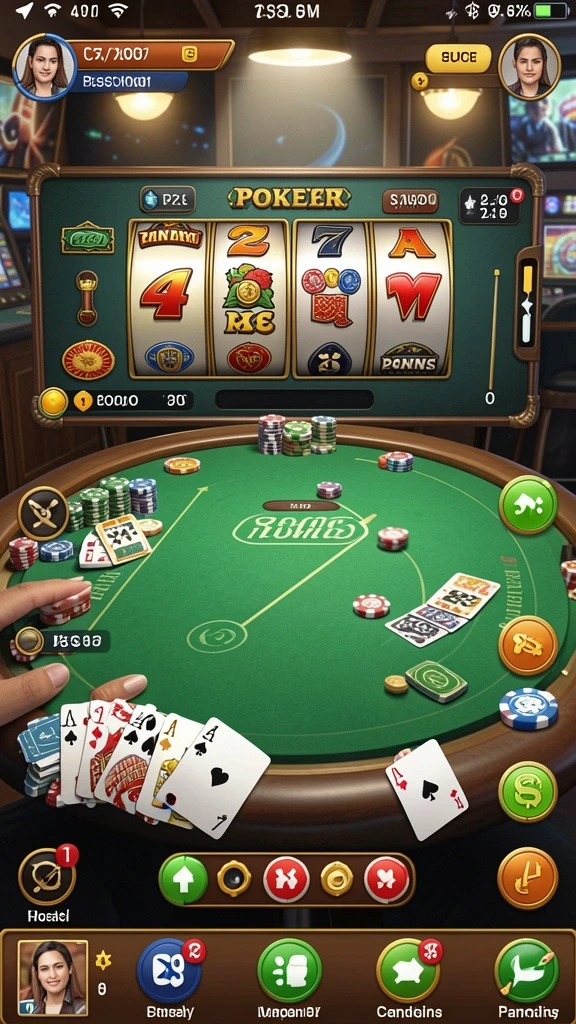 Berbagai jenis permainan judi tersedia.