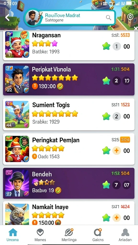 Tampilan awal yang menarik dan mudah dipahami.