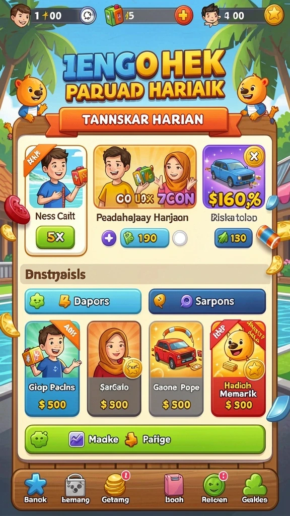 Tampilkan beberapa musuh yang harus dihadapi oleh pemain.