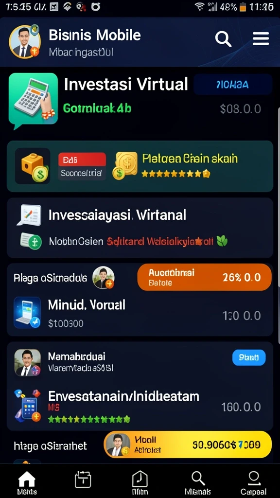 Tampilan awal yang menarik dan intuitif.