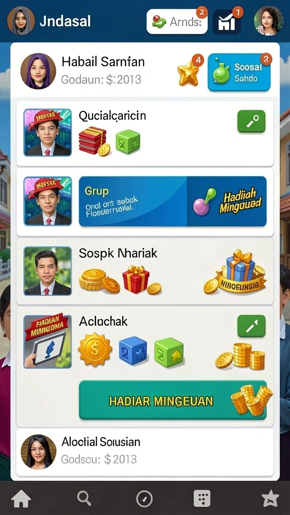 Screenshot menunjukkan salah satu level permainan yang menantang.