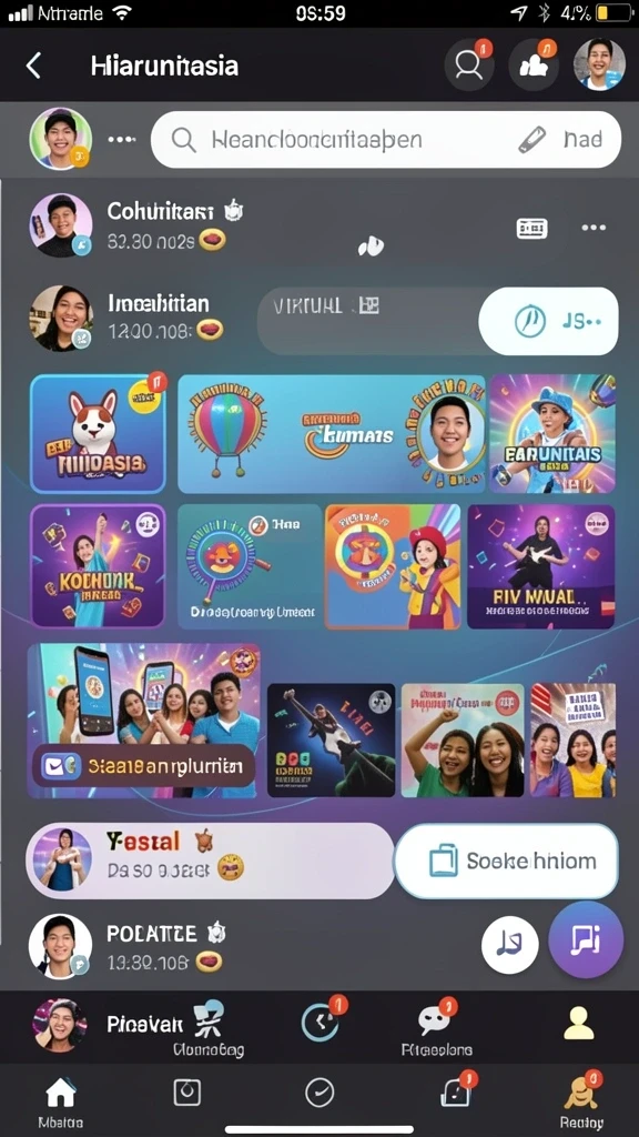 Tampilan meja permainan yang mengesankan.