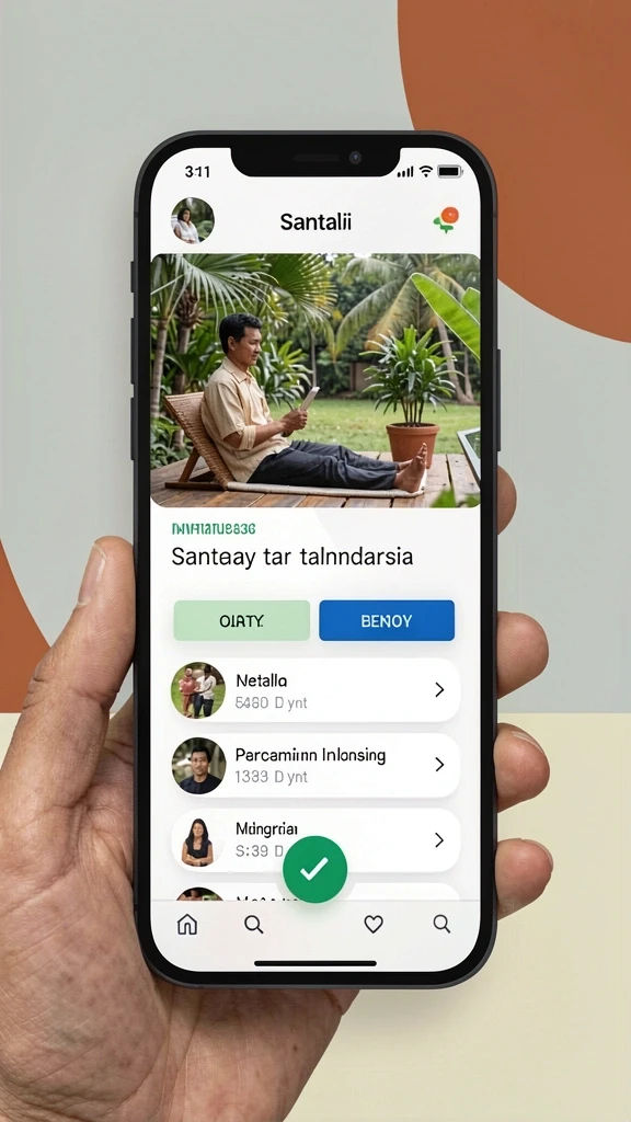Tampilan menu yang intuitif dan mudah dipahami.