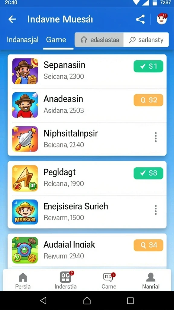 Mode turnamen yang mengasyikkan dan menantang.