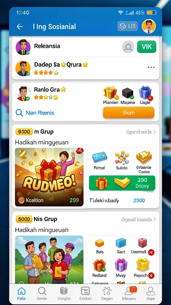 Karakter-karakter unik yang dapat ditingkatkan.